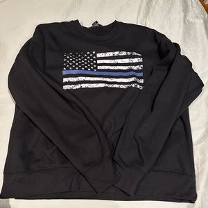 Police Blue Line crewneck